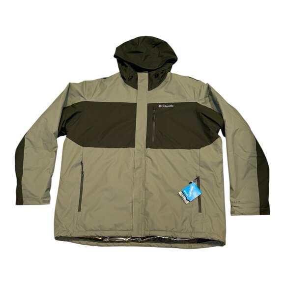 Columbia Green Tipton Peak III Omni Heat Insulated Jacket Men’s XLT Big & Tall - Picture 1 of 9